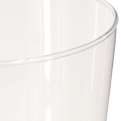 Product Glass vase conical flower vase transparent Ø10cm H20cm