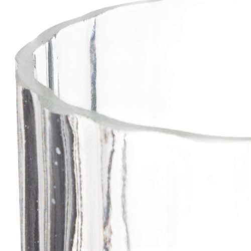 Product High-quality glass vase for decorative arrangement in modern homes, 24cm