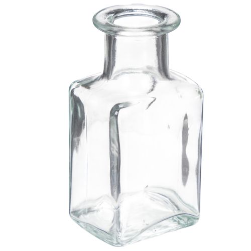 Mini glass vase decoration for minimalist interiors and modern living, 11cm, 6 pieces