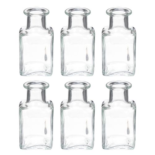 Product Mini glass vase decoration for minimalist interiors and modern living, 11cm, 6 pieces