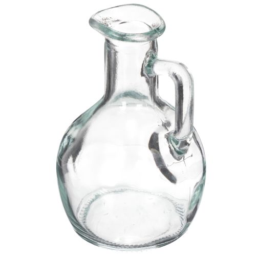 Product Mini vase/water jug with handle for the dining table at home, decorative and functional, 12cm, 6 pieces