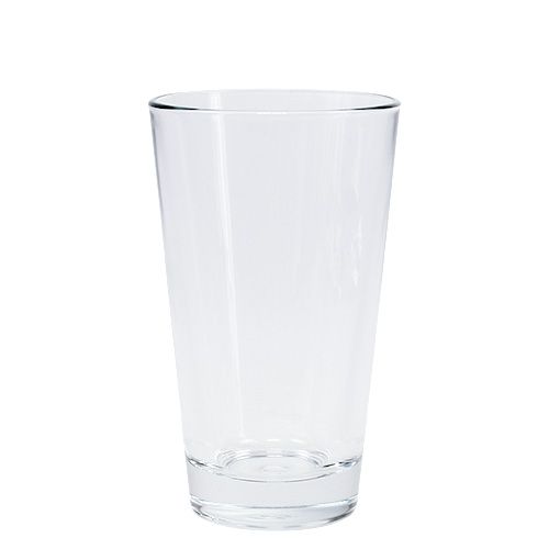 Floristik24 Glass vase conical Ø8,5cm H14,5cm