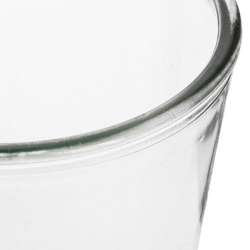 Product Glass vase conical vase glass planter Ø14cm H16cm 2pcs