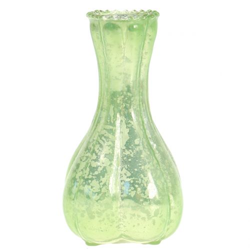 Floristik24 Glass Vase Farmer Silver Green H11cm 6pcs