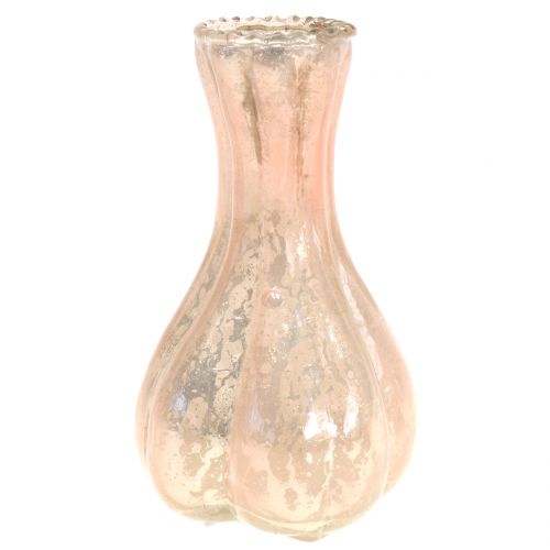 Floristik24 Glass Vase Farmer's Silver Pink H11cm 6pcs