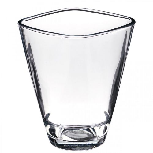 Floristik24 Orchid planter glass clear H17cm W13cm