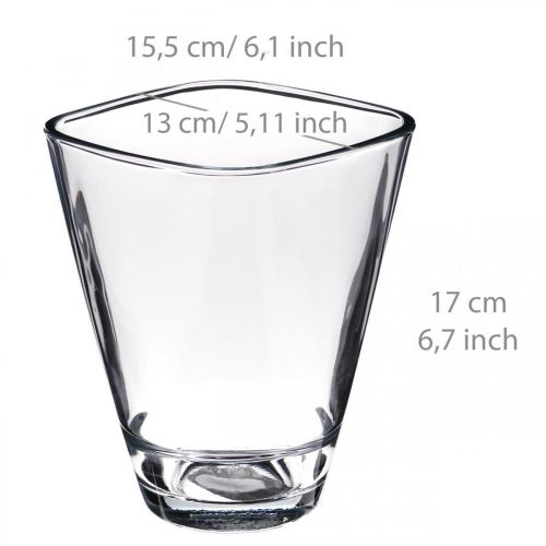 Product Orchid planter glass clear H17cm W13cm