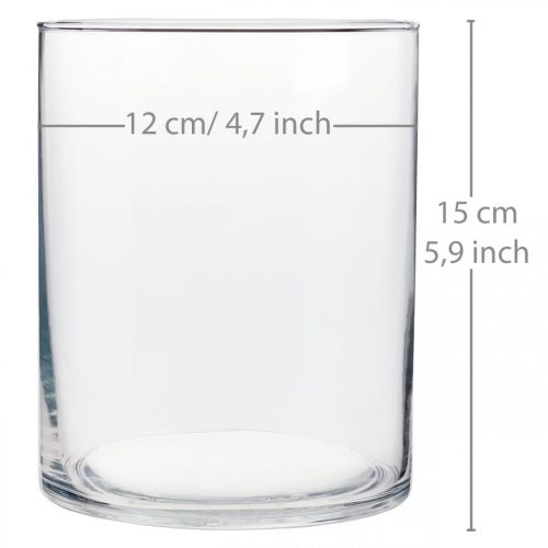 Product Glass vase Ø12cm H15cm