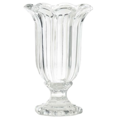 Product Glass vase vase with base glass flower vase Ø13.5cm H22cm