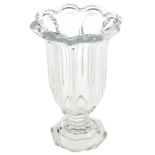 Product Glass vase vase with base glass flower vase Ø13.5cm H22cm