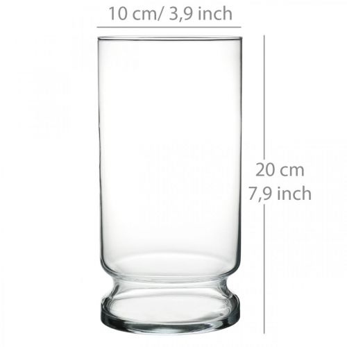 Product Glass Vase Cylinder Clear Ø10cm H20cm
