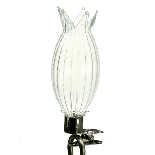 Floristik24 Glass vase with clip H9cm Ø3.5cm