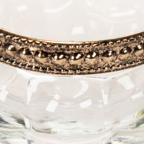 Set of 4 Clear Glass Tealight
