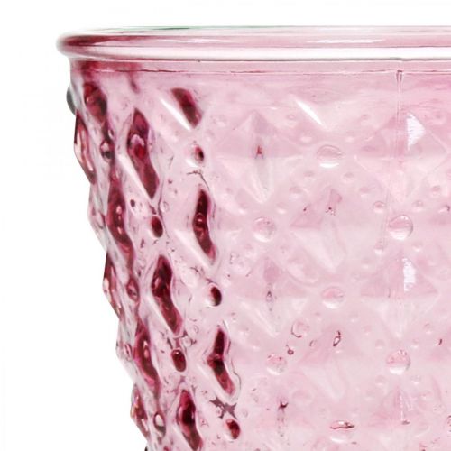 Floristik24 Candle holder, goblet glass, glass lantern Ø11cm H15.5cm