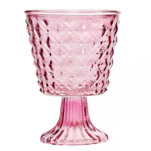 Product Candle holder, goblet glass, glass lantern Ø11cm H15.5cm