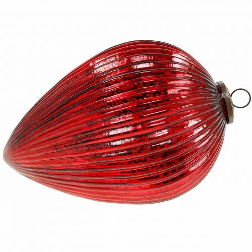 Floristik24 Christmas decoration for hanging glass spigot red giant 27cm