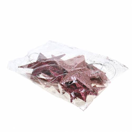 Product Glitter star pink mix 9.5/5cm 18 pcs