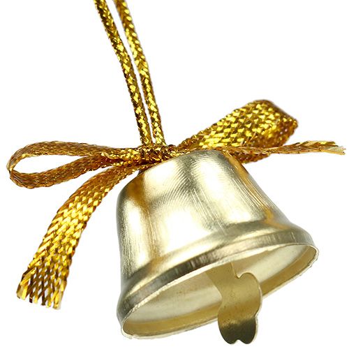Floristik24 Bell gold 2.5cm 12pcs