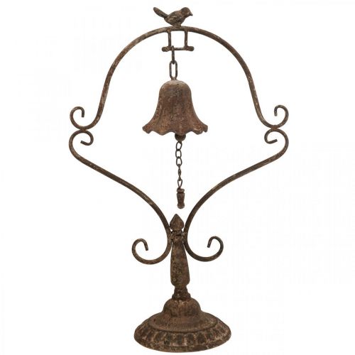 Floristik24 Deco bell antique metal bell metal decoration rust look H53cm