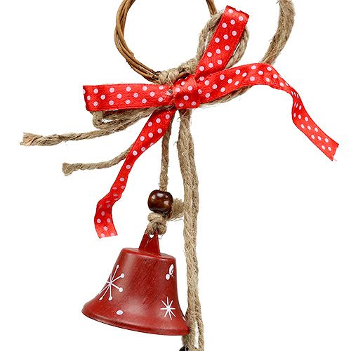 Floristik24 Bell set for hanging 45cm sort. 3st