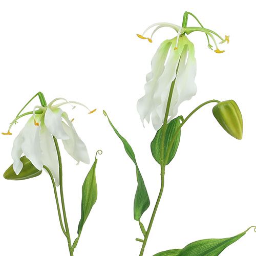 Product Gloriosa white artificial 84cm 3pcs