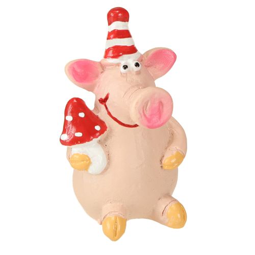 Floristik24 Lucky Pig Decoration Pig with Lucky Charms 5cm 6pcs