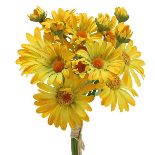 Floristik24 Daisies in bouquet yellow 33cm 6pcs