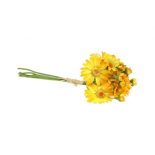 Floristik24 Daisies in bouquet yellow 33cm 6pcs
