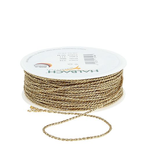 Product Gold cord 2mm 50m