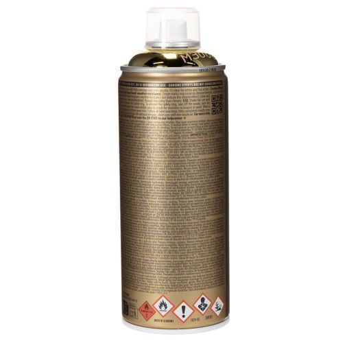 Gold Chrome Effect Acrylic Spray Paint 400ml for Indoor Decorations | Floristik24.co.uk