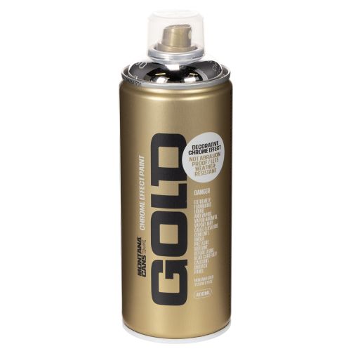 Montana Cans Chrome Effect Spray Paint Silver 400ml for Indoor Use