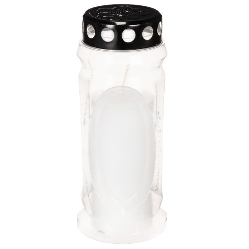 Memorial Candle with Black Lid, 23cm | Floristik24.co.uk