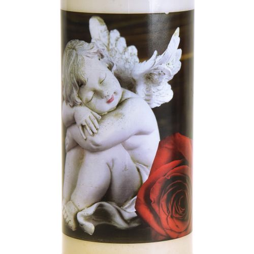 Product Grave candles oil light mourning candles motif Ø7.5cm H20.5cm 6 pieces