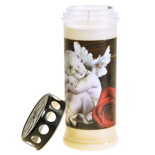 Product Grave candles oil light mourning candles motif Ø7.5cm H20.5cm 6 pieces