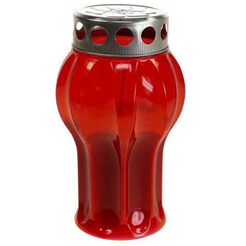 Product Grave candles red mourning lights memorial lights Ø10cm H18cm 4 pcs