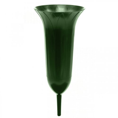 Product Grave vase 42cm dark green vase grave decoration mourning floristry 5pcs