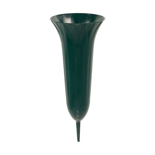 Floristik24 Grave vase dark green 31cm 5pcs