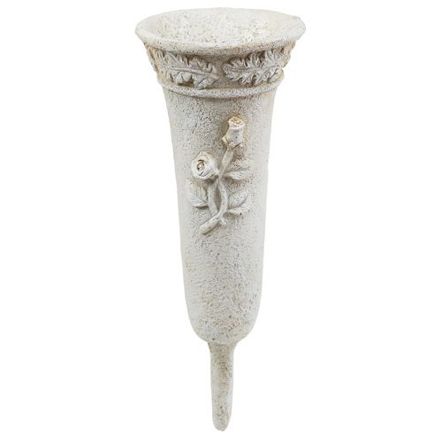 Floristik24 Grave vase rose motif 27cm