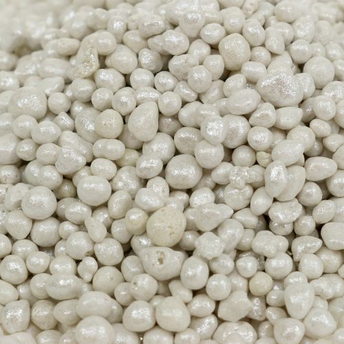 Floristik24 Granules 2mm - 4mm White Brilliant Light 1l