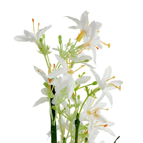 Product Grass bush with flowers green, white 3 pcs
