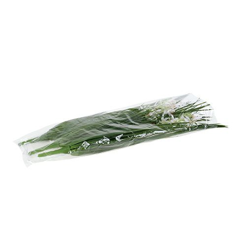 Product Grass bush with flowers green, white 3 pcs