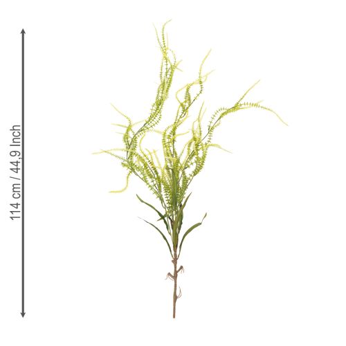 Product Green bristle millet artificial plant for elegant hanging decorations, stylish room accents, 114cm