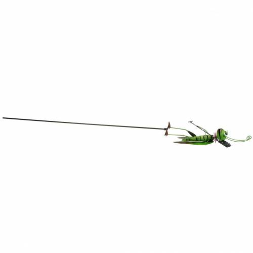 Floristik24 Grasshopper garden plug metal green H114cm 2pcs