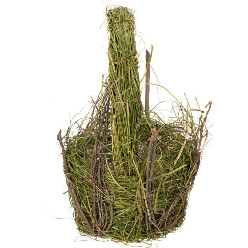 Product Easter basket, natural design, hand basket for festive home decoration, 25cm