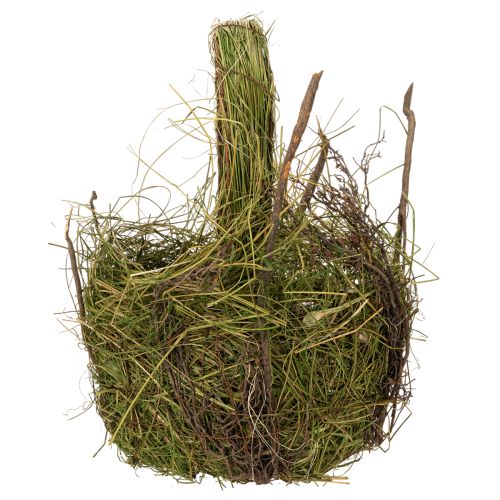 Product Decorative basket, grass weave, natural Easter decoration basket, gift basket, 29cm