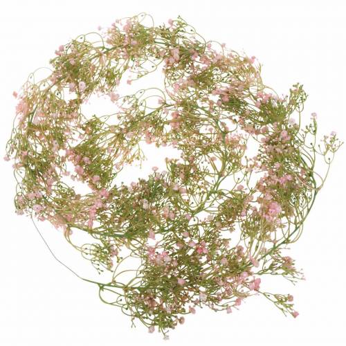 Floristik24 Gypsophila garland Pink 180 cm