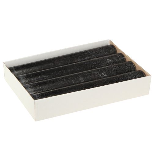 Product Large candles black taper candles 50mm x 300mm 4 pcs