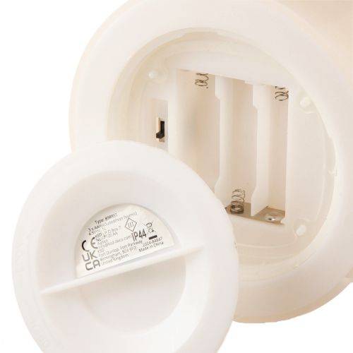 Product Large LED candle with timer for outdoors warm white Ø12.5cm H20cm 2pcs