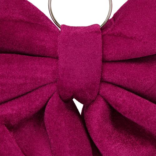 Product Large Velvet Christmas Bow Outdoor Red 48×52cm