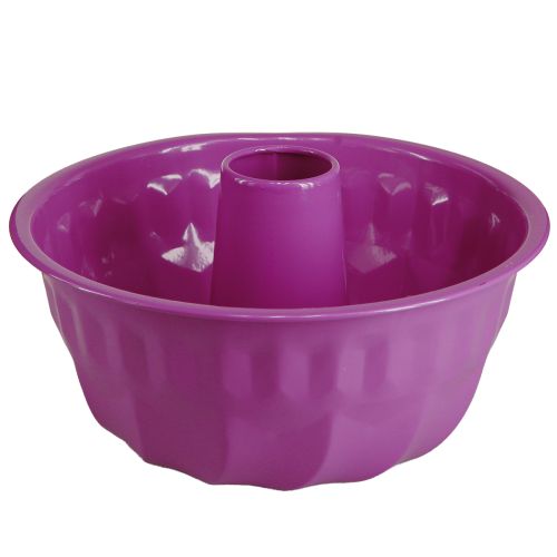 Floristik24 Bundt cake pan metal decorative cake pan purple Ø23cm H12cm